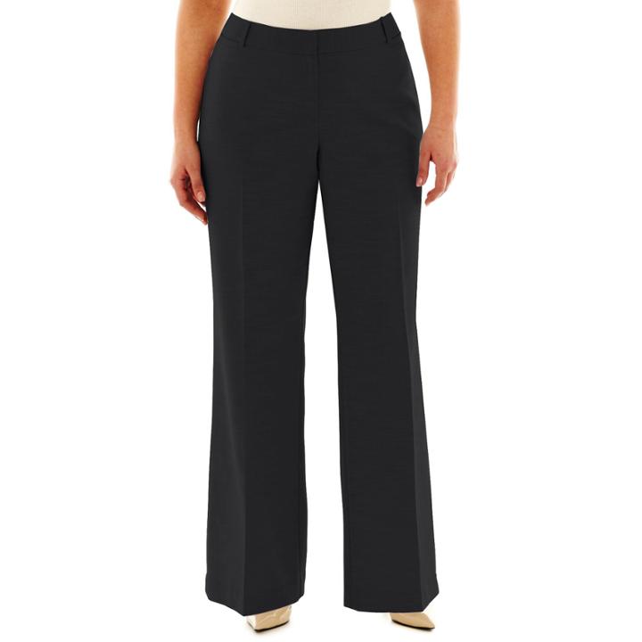 Worthington Curvy Fit Trouser Pants - Plus