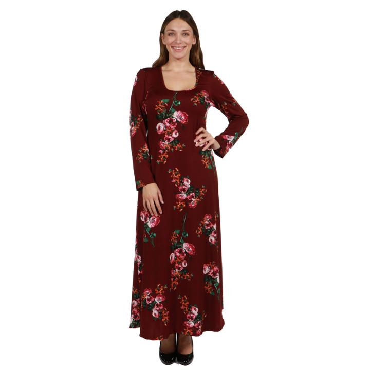 24/7 Comfort Apparel Bayou Rose Dress - Plus