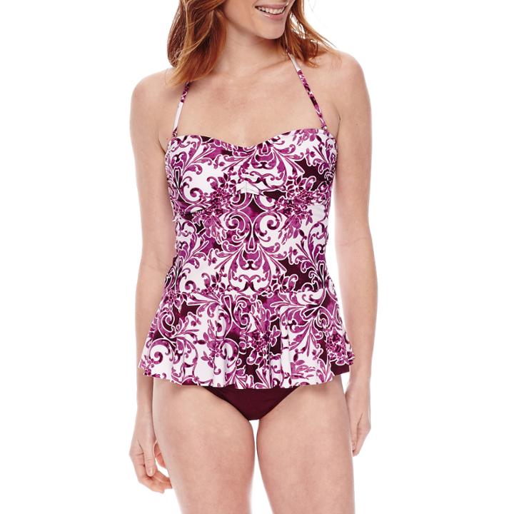 Liz Claiborne Pattern Bandeau Swimsuit Top