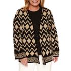Alfred Dunner 3/4 Sleeve Cardigan-plus