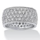 Womens 3 1/4 Ct. T.w. White Cubic Zirconia Band