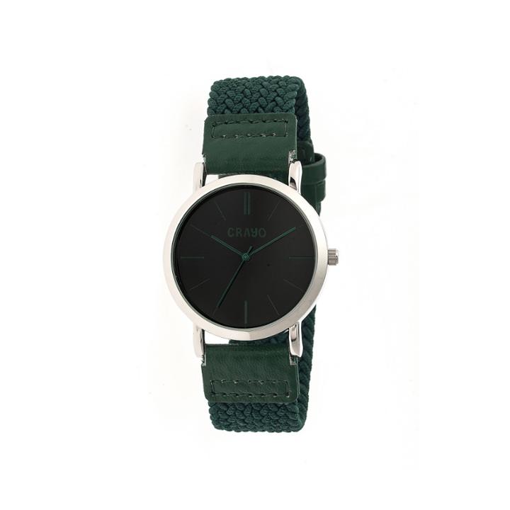 Crayo Unisex Symphony Olive Nylon-band Watch Cracr2703