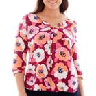 Stylus&trade; 3/4-sleeve Peasant Top - Plus