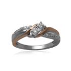 1/7 Ct. T.w. Diamond 10k Two-tone Engagement Ring