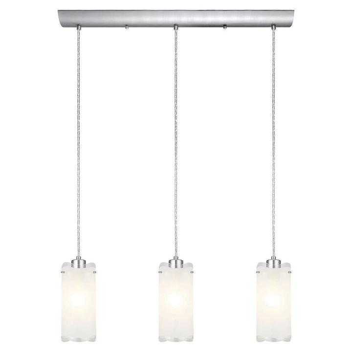 Eglo Felice 3-light 28 Inch Matte Nickel Trestle Hanging Light Ceiling Light