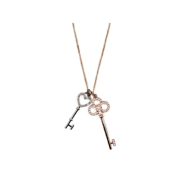 Decree Womens 24 Inch Multi Color Link Necklace