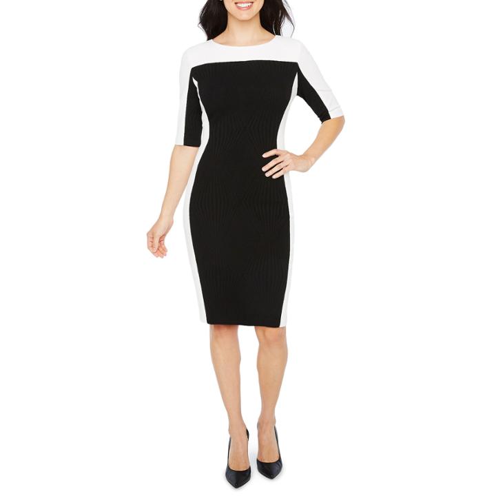 Melrose Elbow Sleeve Sheath Dress