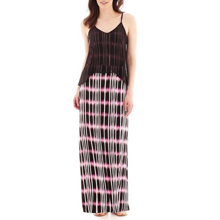 A.n.a Sleeveless Double-layer Popover Maxi Dress