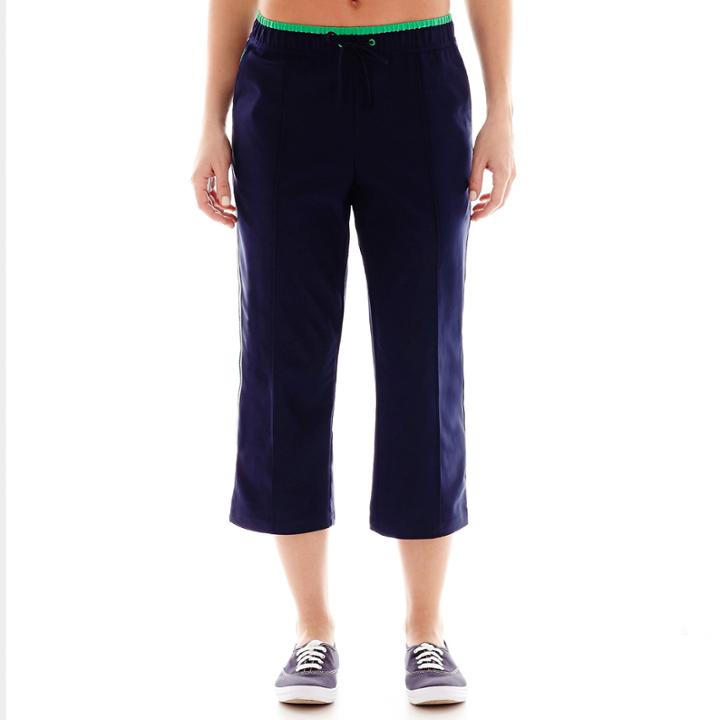 Made For Life&trade; Woven Pintuck Capris