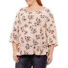 A.n.a 3/4 Sleeve Woven Blouse - Plus