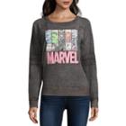 Marvel Burnout Sweatshirt- Juniors