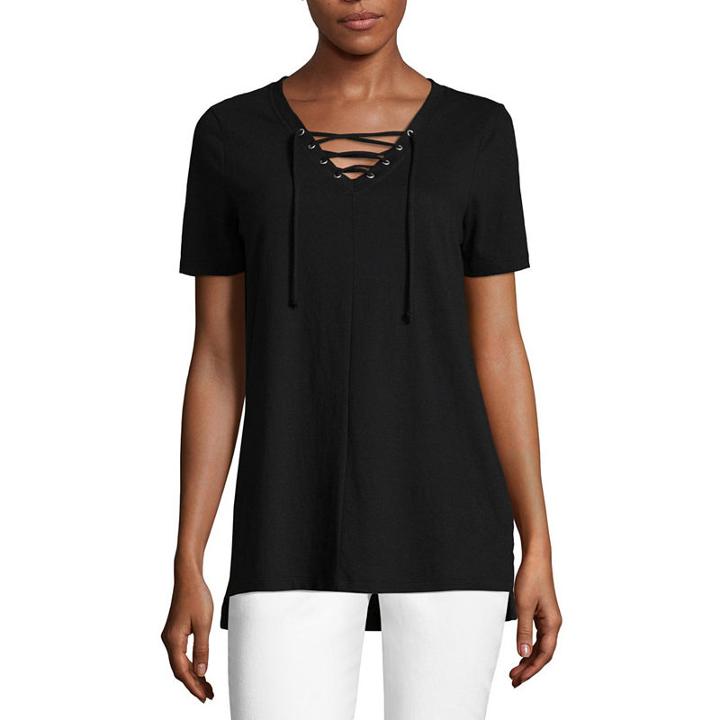 A.n.a. Lace Up Tee