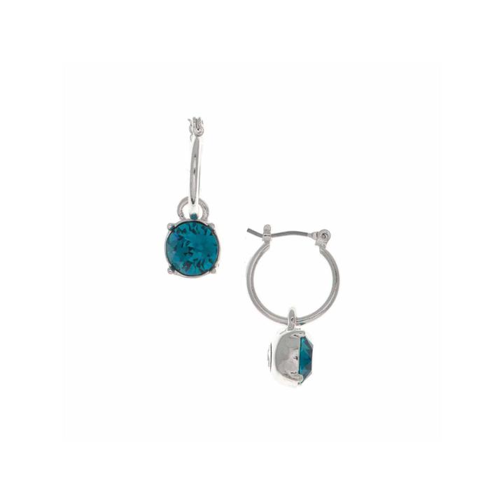 Gloria Vanderbilt Blue Hoop Earrings