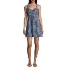 Speechless Sleeveless Gingham A-line Dress-juniors