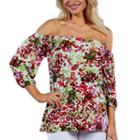24/7 Comfort Apparel Country Gorgeous Peasant Top