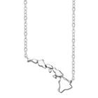 Footnotes Sterling Silver Hawaii State Necklace