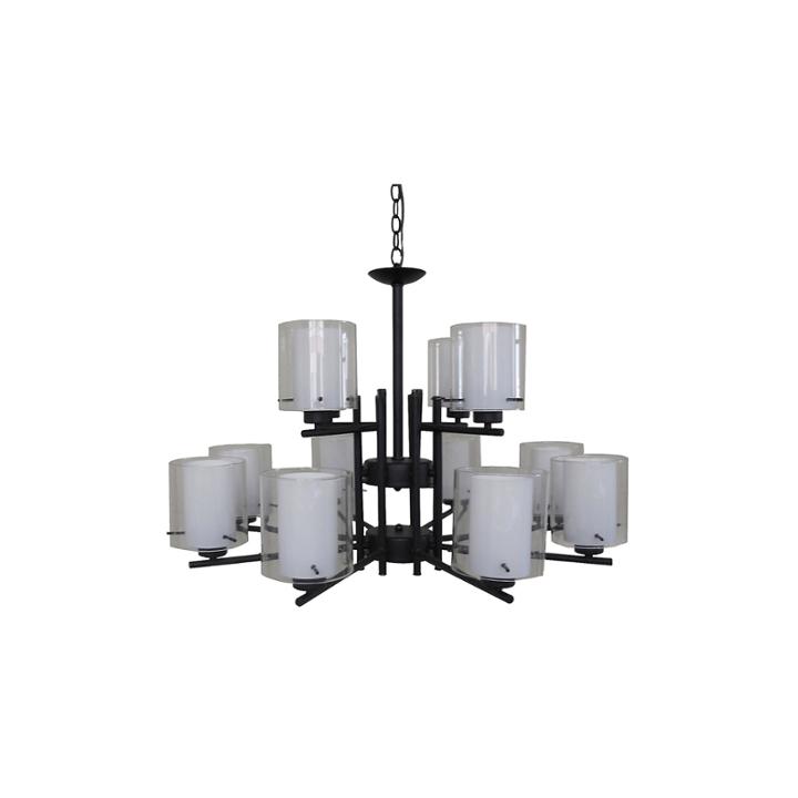 Dominic 12-light Black Chandelier