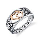 Footnotes Womens Sterling Silver Band