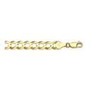 10k Yellow Gold 8.2mm Curb Necklace