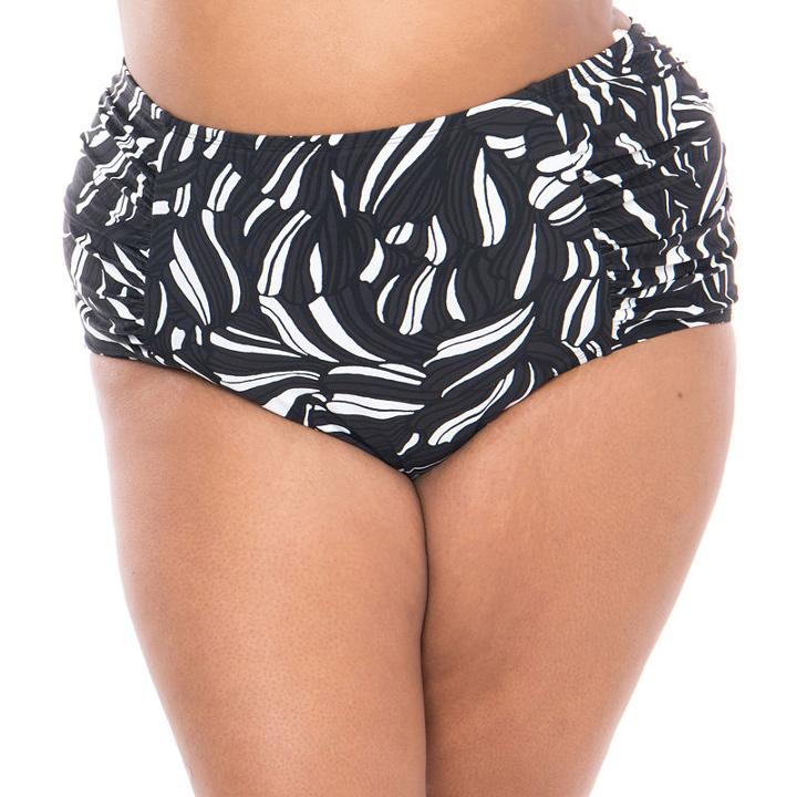 Boutique + Leaf High Waist Swimsuit Bottom-plus