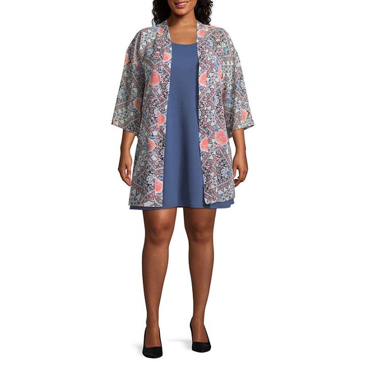 Wallflower Sleeveless Swing Dresses-juniors Plus