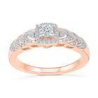 Promise My Love Womens 1/5 Ct. T.w. Genuine Round White Diamond 10k Promise Ring