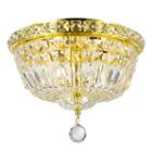 Empire Collection 4 Light 12 Round Clear Crystalflush Mount Ceiling Light