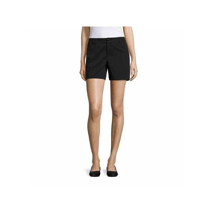 Liz Claiborne Woven Chino Shorts-talls
