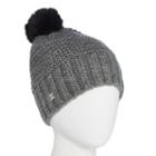 Libby Edelman Faux Fur Pom Beanie