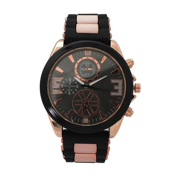 Olivia Pratt Womens Black Strap Watch-d60050black