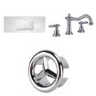 48.75-in. W 3h8-in. Ceramic Top Set In White Color- Cupc Faucet Incl.