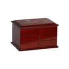 Mele & Co. Brayden Wooden Walnut Jewelry Box