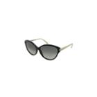 Tom Ford Sunglasses - Priscilla / Frame: Black With Ivory Temples Lens: Gray Gradient
