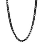 Stainless Steel Solid Box 24 Inch Chain Necklace