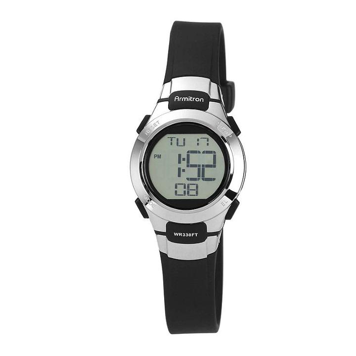 Armitron Womens Black Chronograph Digital Sport Watch 45/7012blk