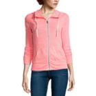 Flirtitude Long Sleeve Jersey Hoodie-juniors
