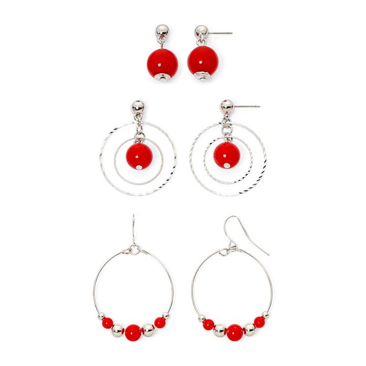 Mixit Red Earring Sets