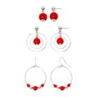 Mixit Red Earring Sets