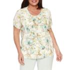 Alfred Dunner Short Sleeve Crew Neck T-shirt-plus