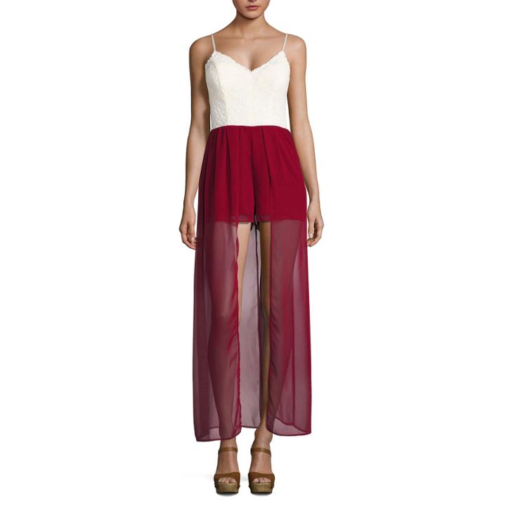 City Triangle Sleeveless Paisley Maxi Dress-juniors