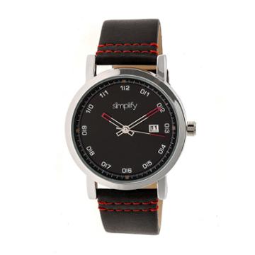 Simplify Unisex Black Strap Watch-sim5302