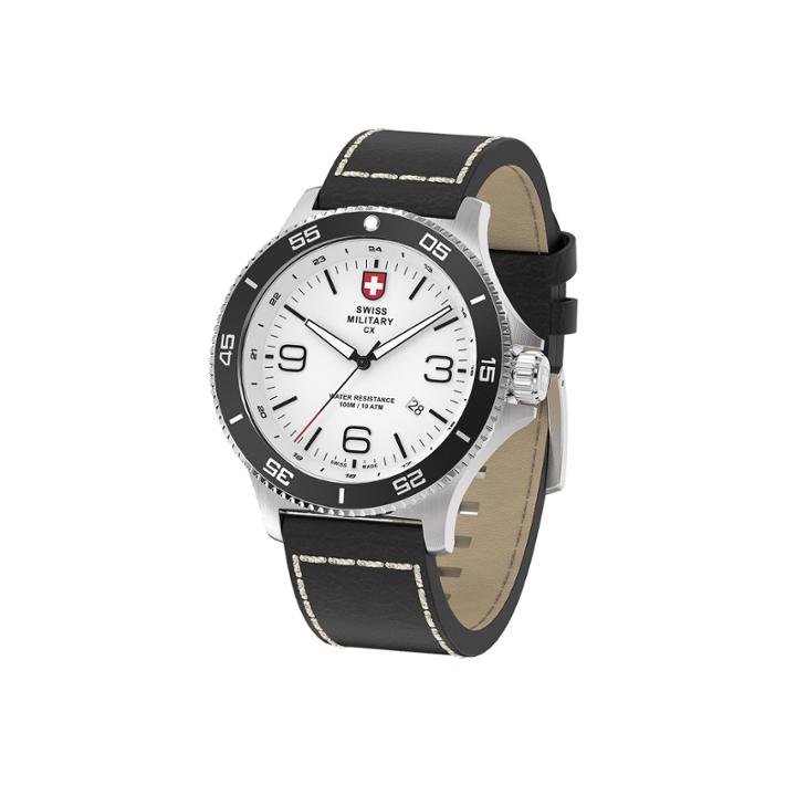 Swiss Military By Charmex Infantry Mens Black Strap Watch-78344 5 E