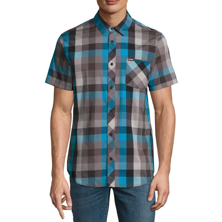 Zoo York Short Sleeve Plaid Button-front Shirt