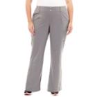 St. John's Bay Active Woven Workout Pants-plus (30 Uncuffed)