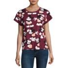 Mighty Fine Short Sleeve Crew Neck Lilo & Stitch Graphic T-shirt-juniors