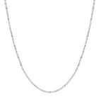 14k White Gold 18 Twist Chain Necklace