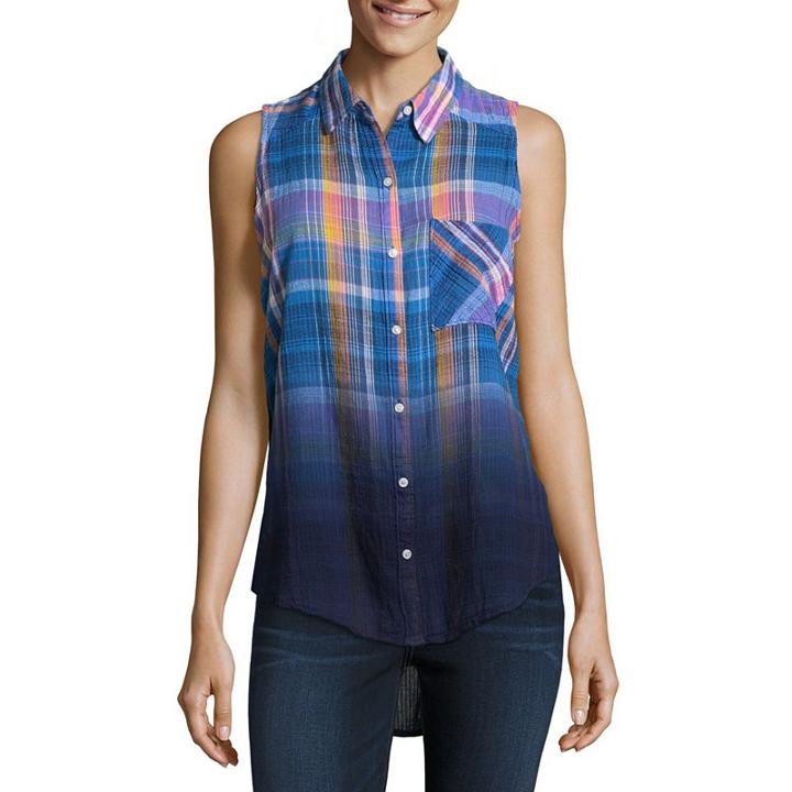 A.n.a Modern Fit Sleeveless Button-front Shirt