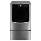Lg 9.0 Cu. Ft. Mega Capacity Turbosteam Electric Dryer With On-door Control Panel - Dlex9000v
