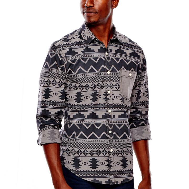 Arizona Long-sleeve Printed Poplin Shirt