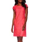 R & K Originals Cap-sleeve Lace Shift Dress